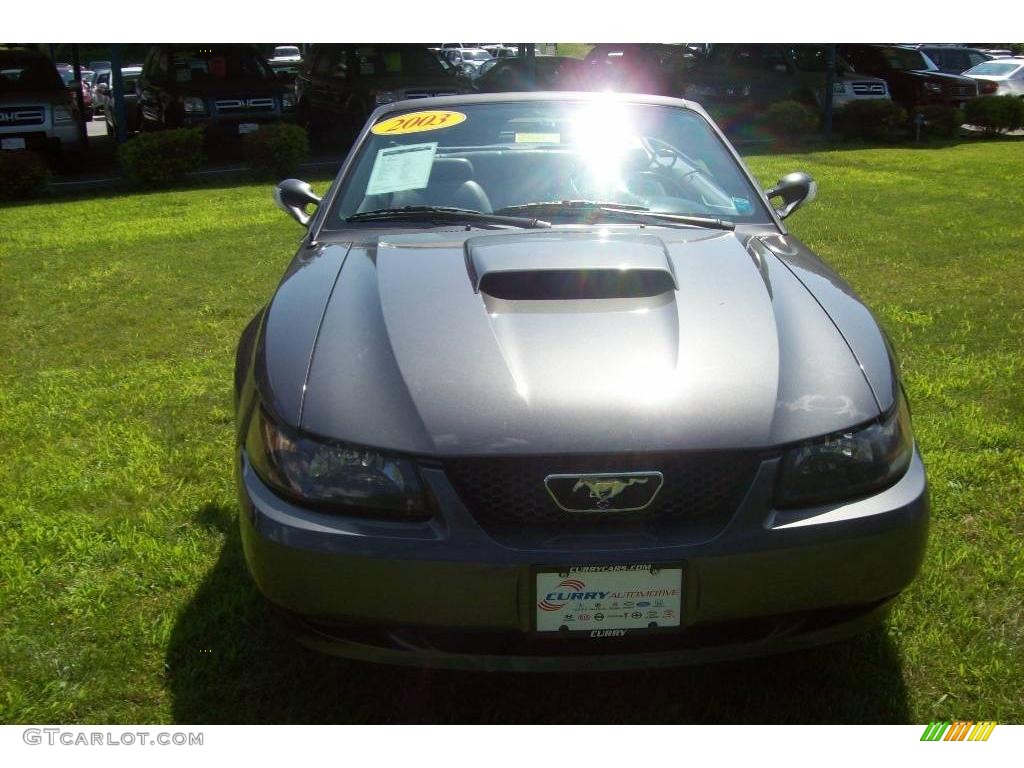 2003 Mustang GT Convertible - Dark Shadow Grey Metallic / Medium Graphite photo #3