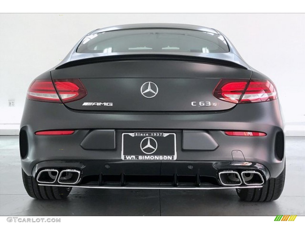 2020 C AMG 63 S Coupe - designo Graphite Grey Magno (Matte) / Platinum White/Pearl Black photo #3