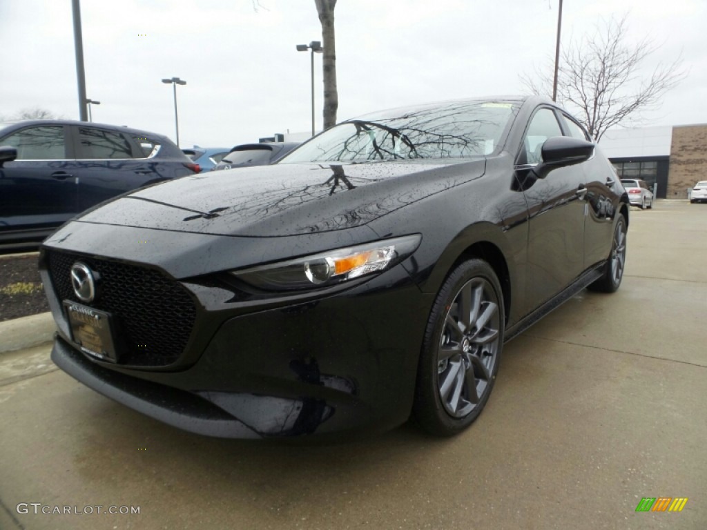 2020 MAZDA3 Hatchback AWD - Jet Black Mica / Black photo #3