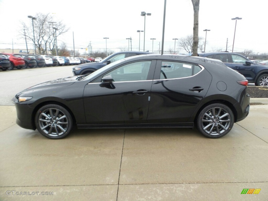 2020 MAZDA3 Hatchback AWD - Jet Black Mica / Black photo #4