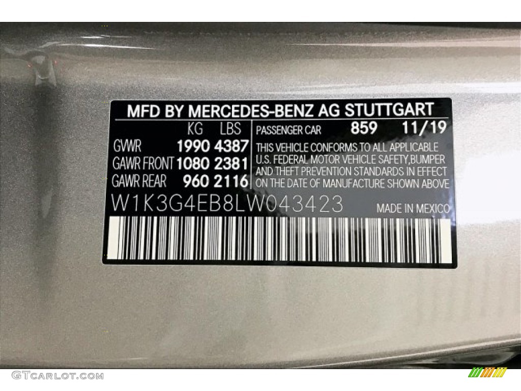 2020 A 220 Sedan - Mojave Silver Metallic / Macchiato Beige photo #11