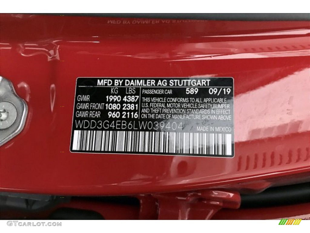 2020 A Color Code 589 for Jupiter Red Photo #136977175