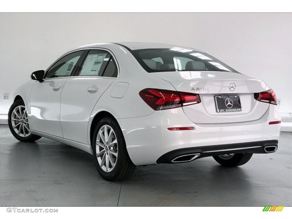 2020 A 220 Sedan - Digital White Metallic / Macchiato Beige photo #2