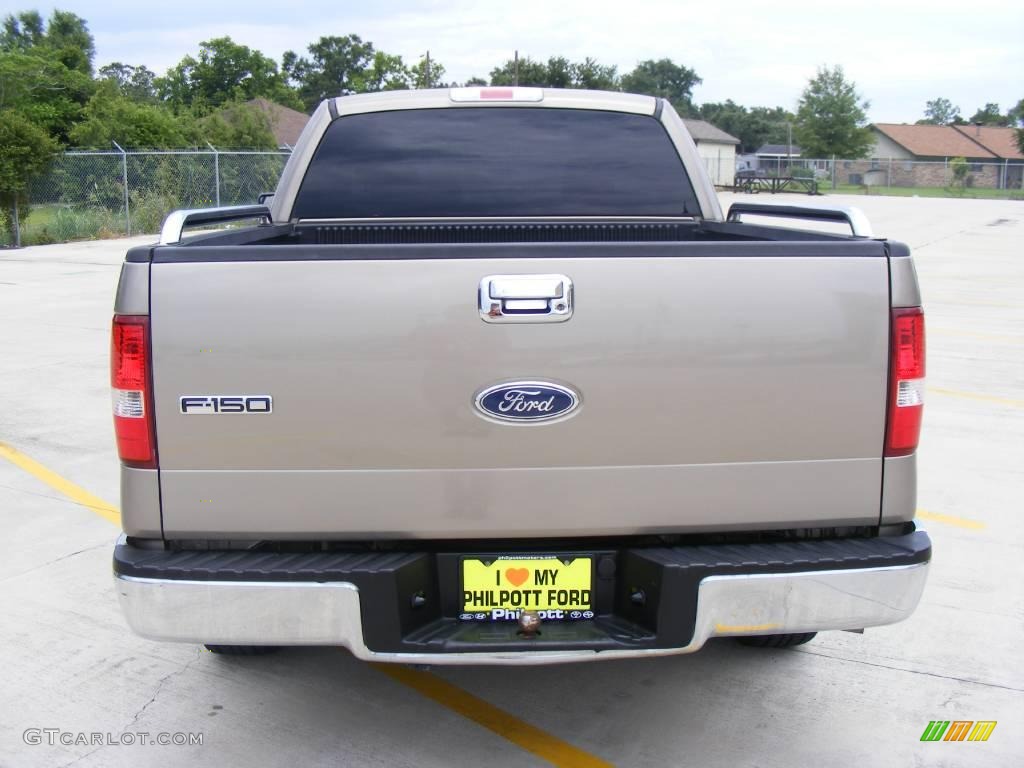 2005 F150 XLT SuperCab - Arizona Beige Metallic / Tan photo #4