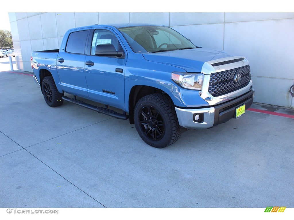 2020 Tundra TSS Off Road CrewMax 4x4 - Cavalry Blue / Black photo #2