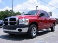 2007 Inferno Red Crystal Pearl Dodge Ram 1500 SXT Quad Cab  photo #4