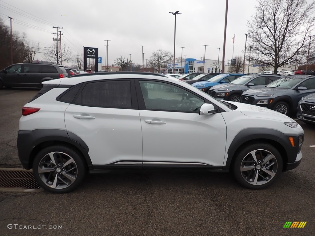 2020 Chalk White Hyundai Kona Ultimate AWD 136980405 Car Color Galleries