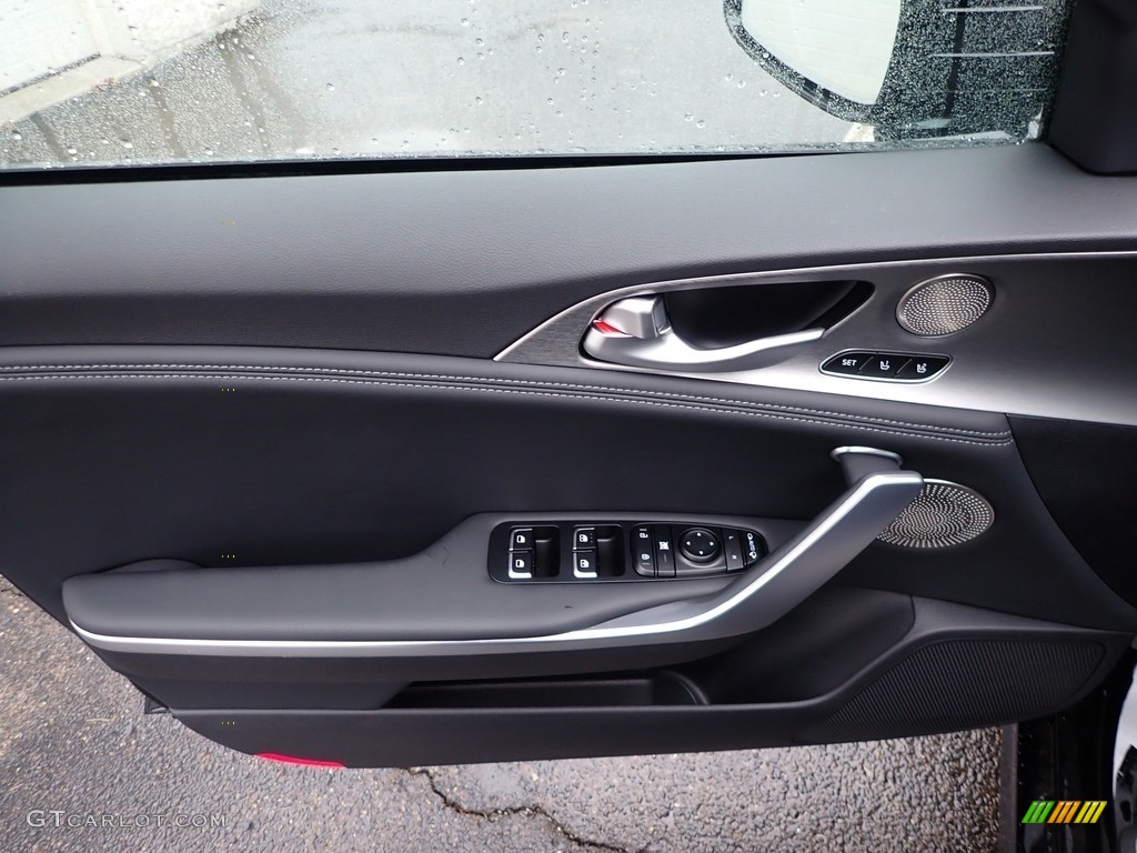 2020 Kia Stinger GT1 AWD Black Door Panel Photo #136980928