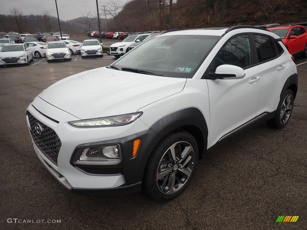 2020 Kona Ultimate AWD - Chalk White / Black photo #5