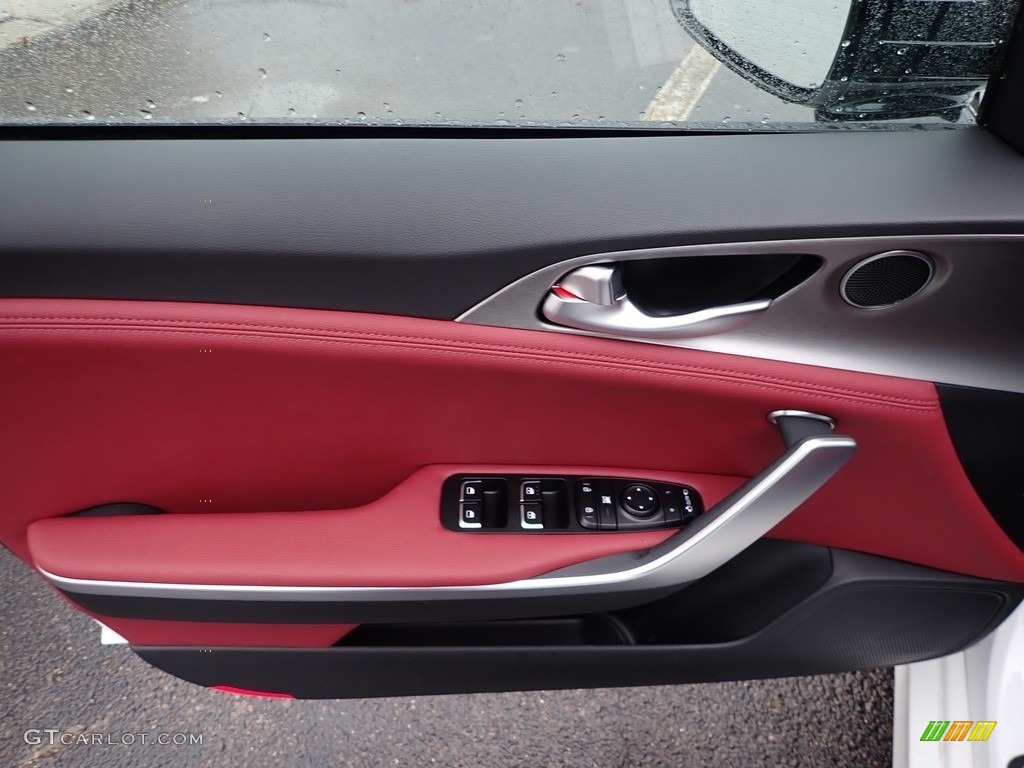 2020 Kia Stinger GT AWD Red Door Panel Photo #136981420