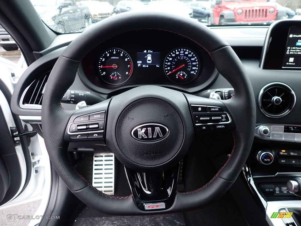 2020 Kia Stinger GT AWD Red Steering Wheel Photo #136981447