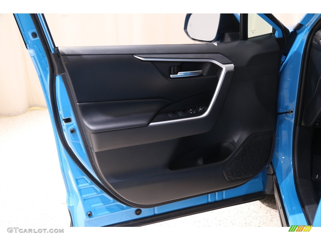 2019 Toyota RAV4 XLE AWD Black Door Panel Photo #136983475
