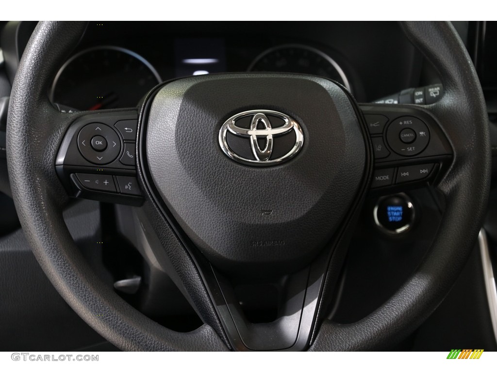 2019 Toyota RAV4 XLE AWD Black Steering Wheel Photo #136983523