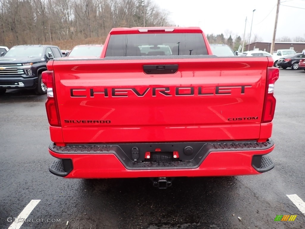 2020 Silverado 1500 Custom Crew Cab 4x4 - Red Hot / Jet Black photo #4