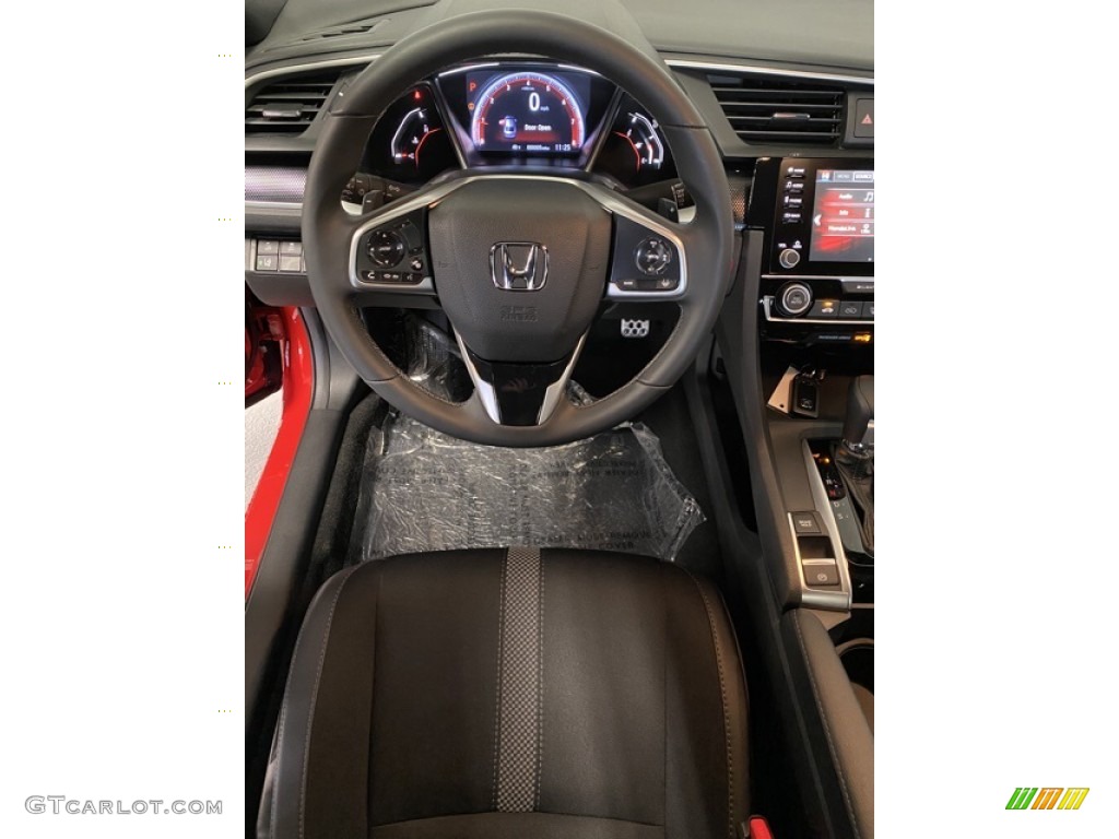 2020 Honda Civic Sport Sedan Black Steering Wheel Photo #136987069