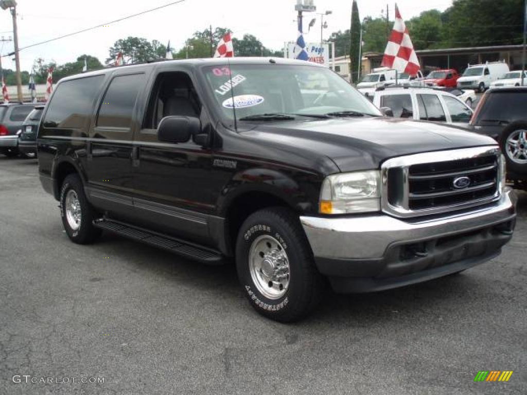 2003 Excursion XLT - Black / Medium Flint photo #2