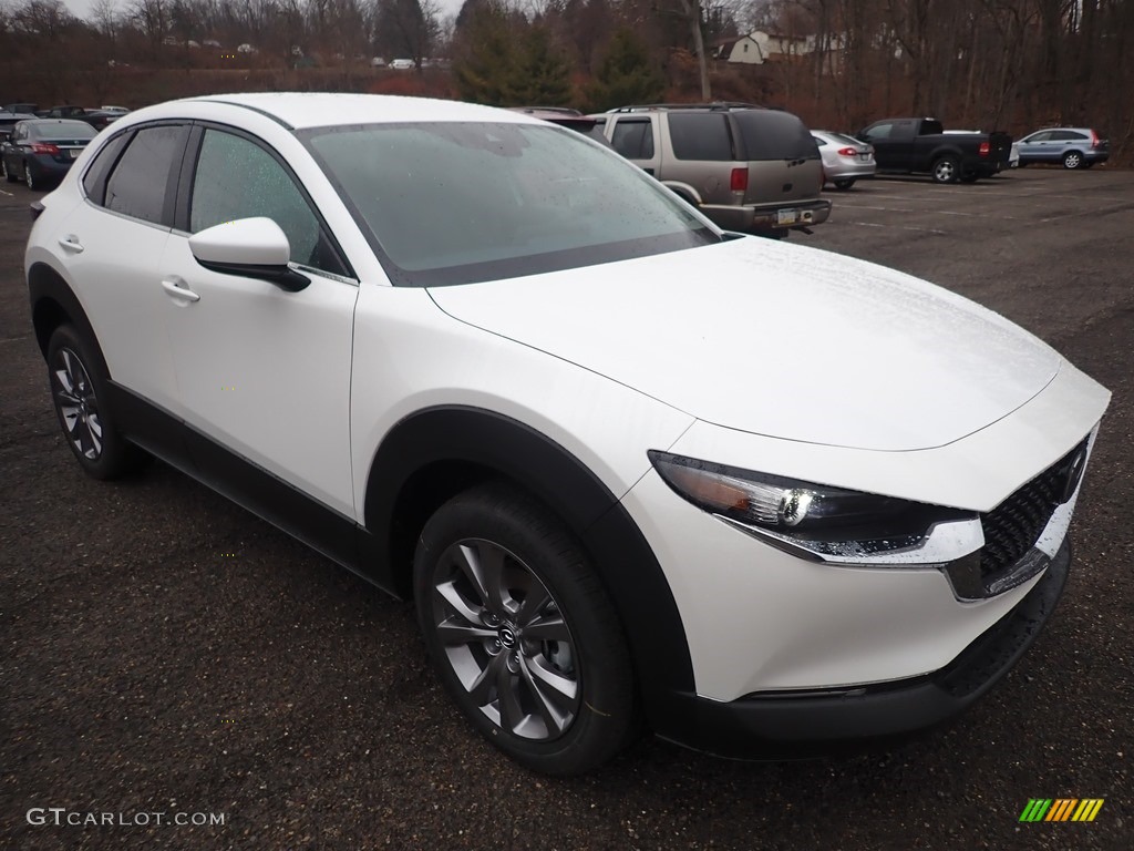 2020 CX-30 Preferred AWD - Snowflake White Pearl Mica / Black photo #3