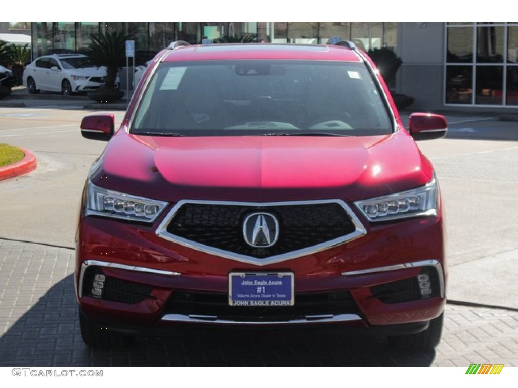2020 MDX Advance AWD - Performance Red Pearl / Parchment photo #3