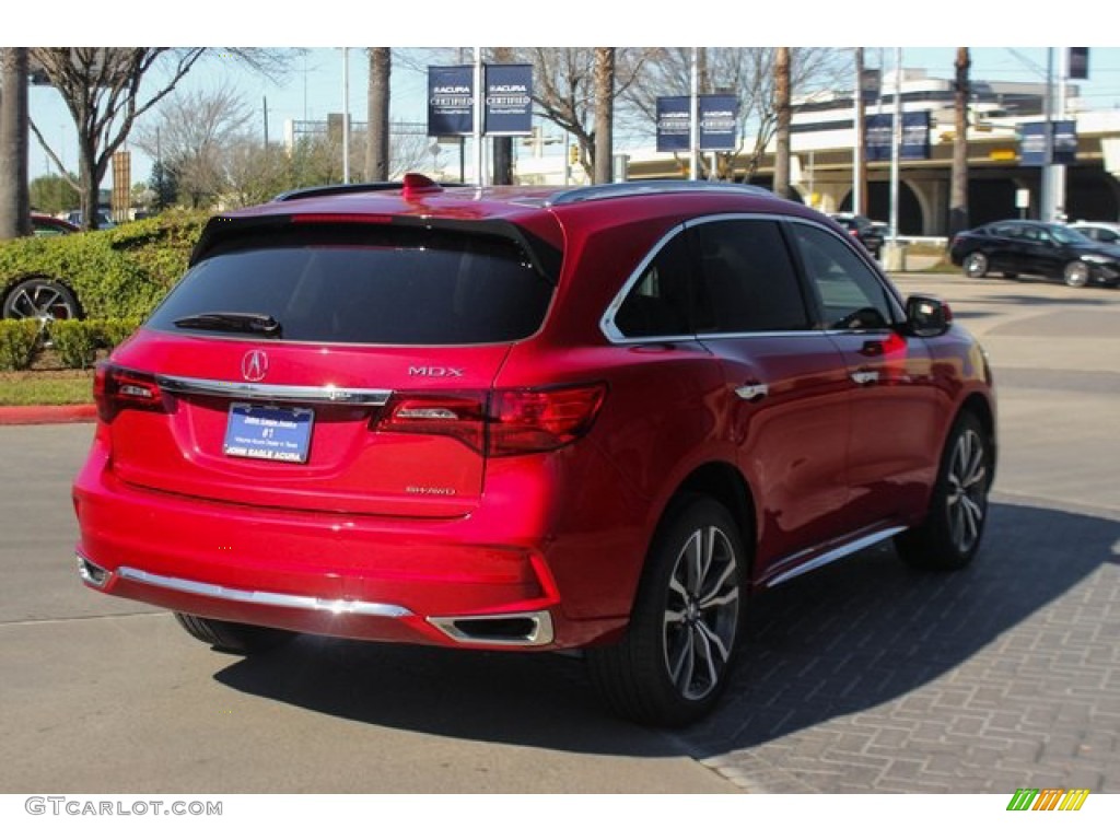 2020 MDX Advance AWD - Performance Red Pearl / Parchment photo #8