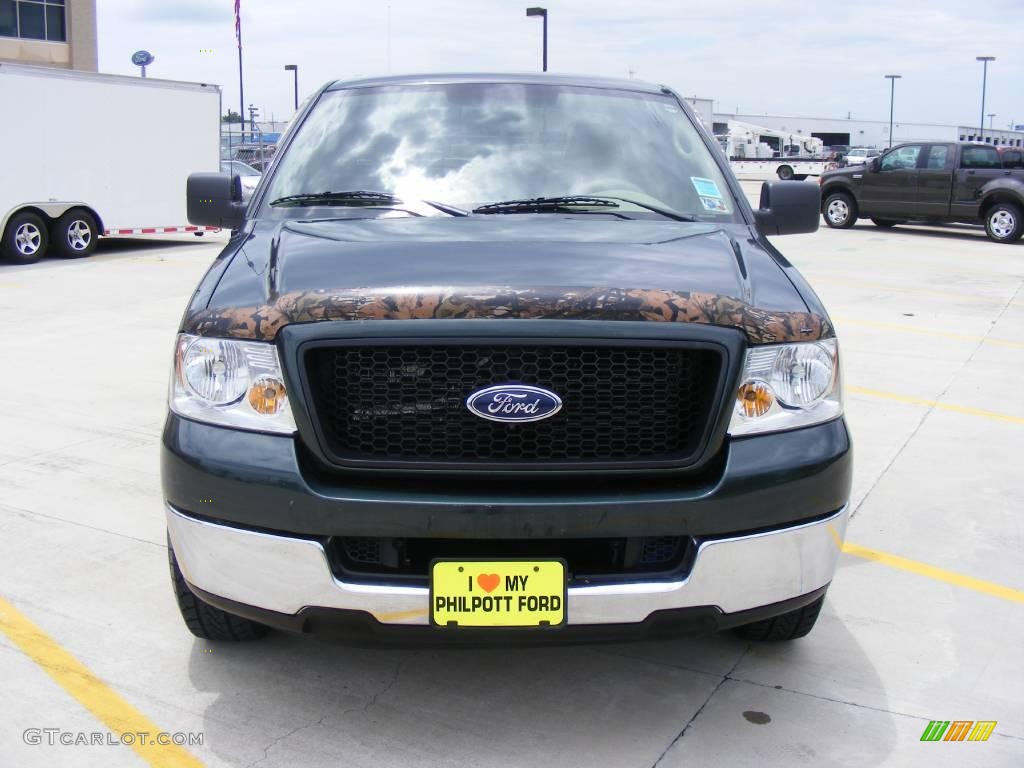 2005 F150 XLT SuperCrew - Aspen Green Metallic / Tan photo #8