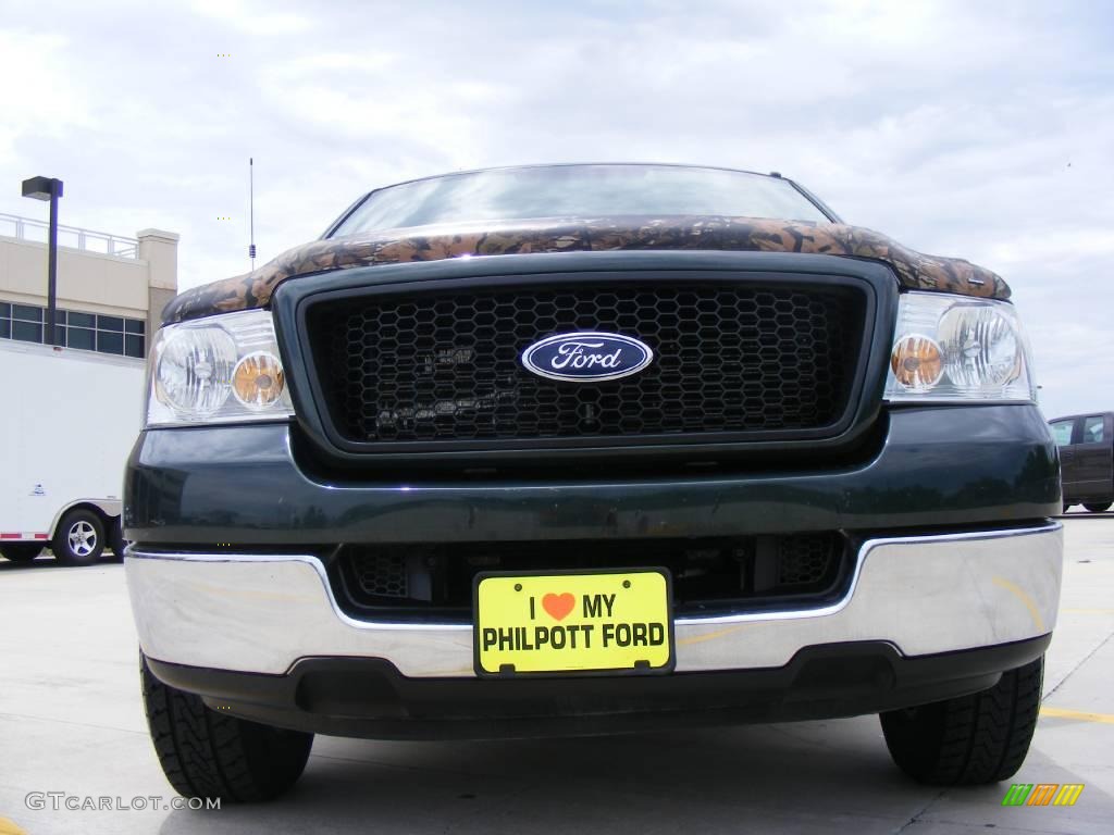 2005 F150 XLT SuperCrew - Aspen Green Metallic / Tan photo #9