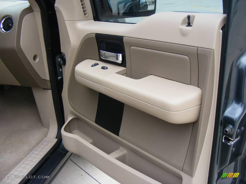 2005 F150 XLT SuperCrew - Aspen Green Metallic / Tan photo #21