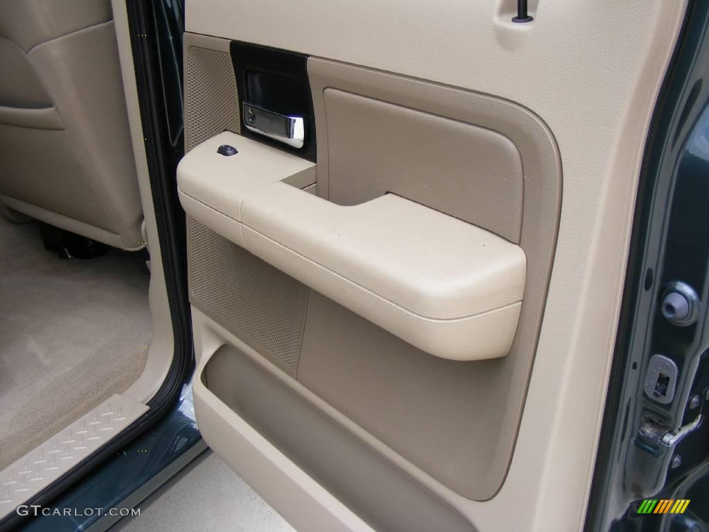 2005 F150 XLT SuperCrew - Aspen Green Metallic / Tan photo #24