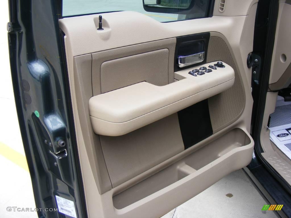 2005 F150 XLT SuperCrew - Aspen Green Metallic / Tan photo #28