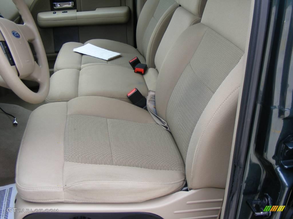 2005 F150 XLT SuperCrew - Aspen Green Metallic / Tan photo #30