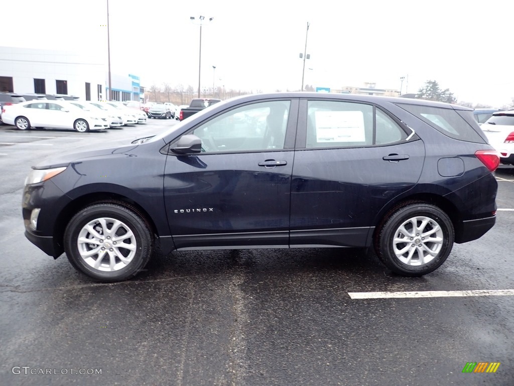 2020 Equinox LS AWD - Midnight Blue Metallic / Ash Gray photo #2