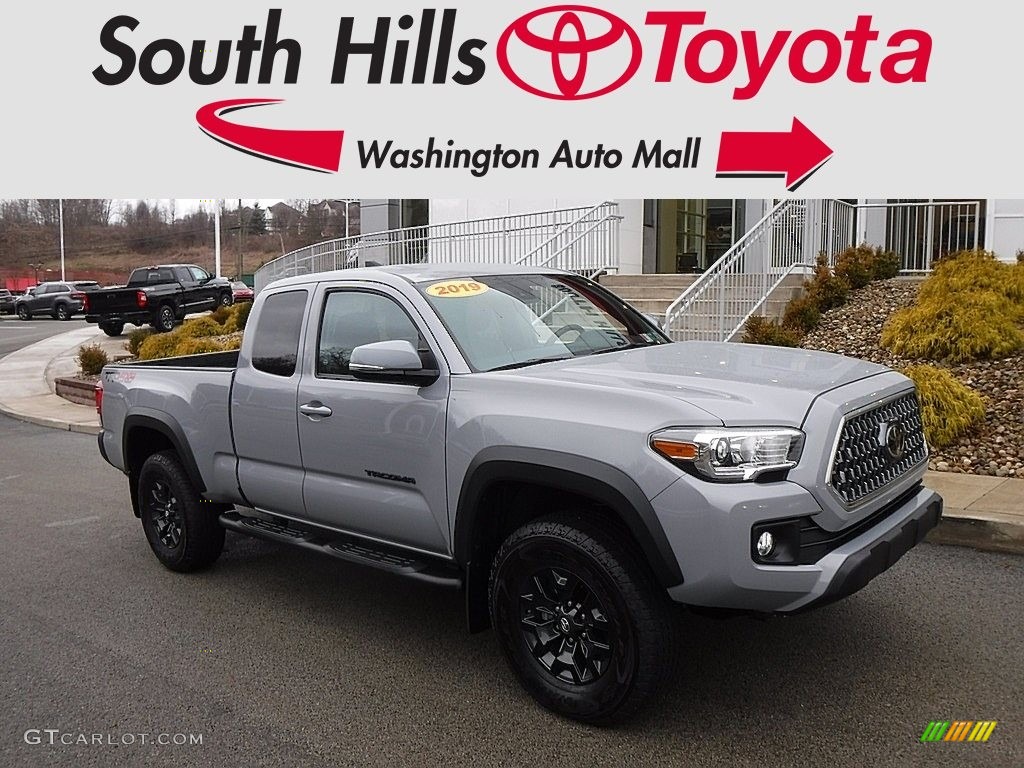 2019 Cement Gray Toyota Tacoma Trd Off Road Access Cab 4x4 136995412