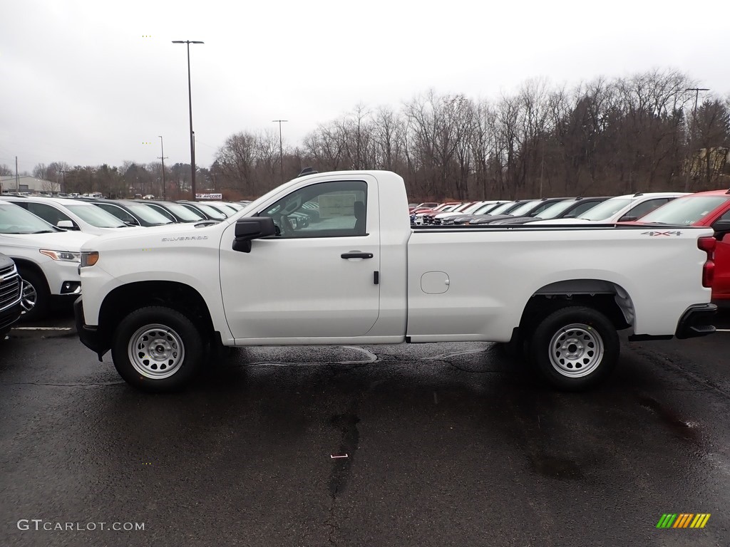 Summit White 2020 Chevrolet Silverado 1500 WT Regular Cab 4x4 Exterior Photo #136996600
