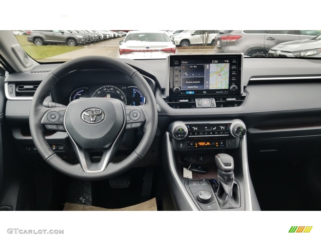 2020 Toyota RAV4 Limited AWD Hybrid Black Dashboard Photo #136997020