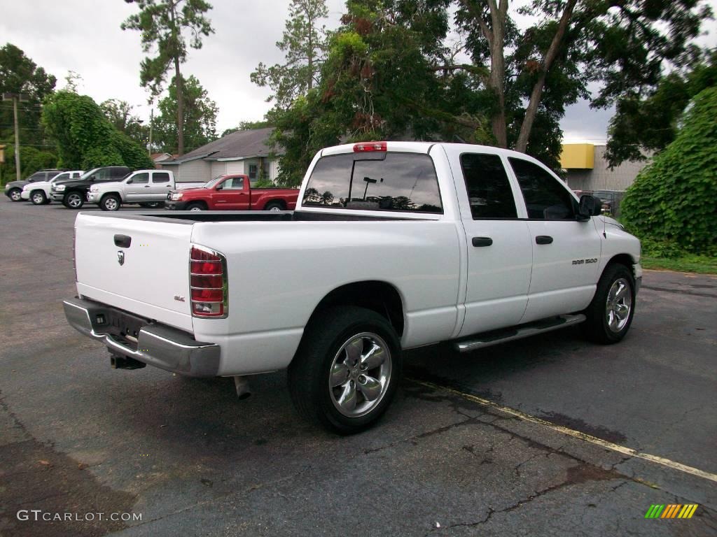 2005 Ram 1500 SLT Quad Cab - Bright White / Dark Slate Gray photo #3