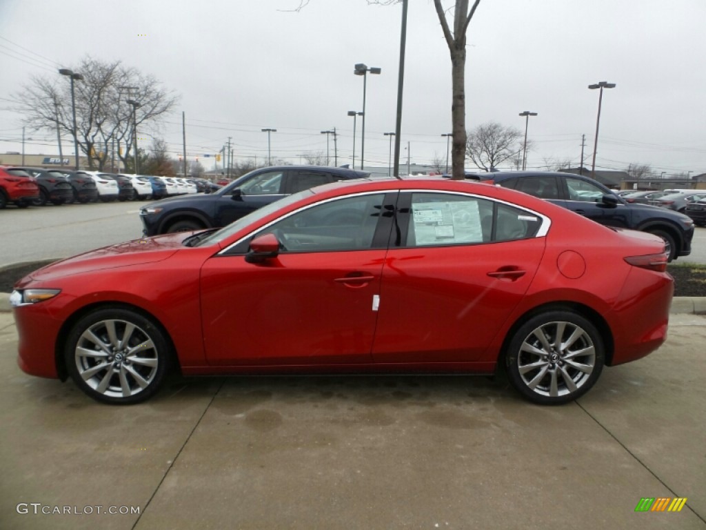 Soul Red Crystal Metallic 2020 Mazda MAZDA3 Premium Sedan AWD Exterior Photo #136999351