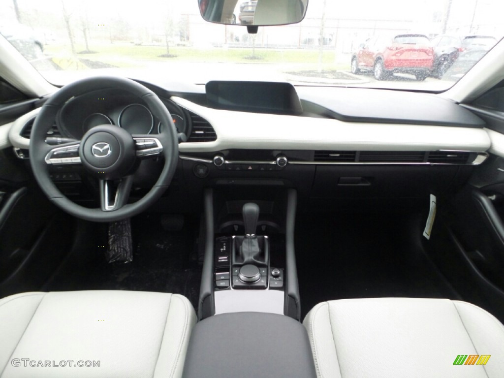 2020 Mazda MAZDA3 Premium Sedan AWD White Dashboard Photo #136999504