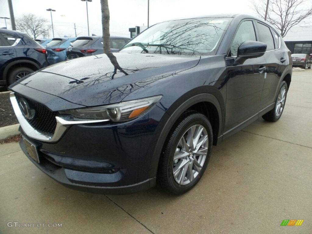 2020 CX-5 Grand Touring AWD - Deep Crystal Blue Mica / Black photo #3