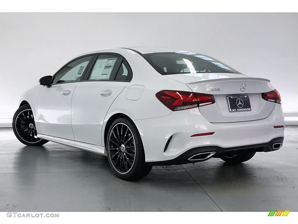 2020 A 220 Sedan - Digital White Metallic / Black photo #2