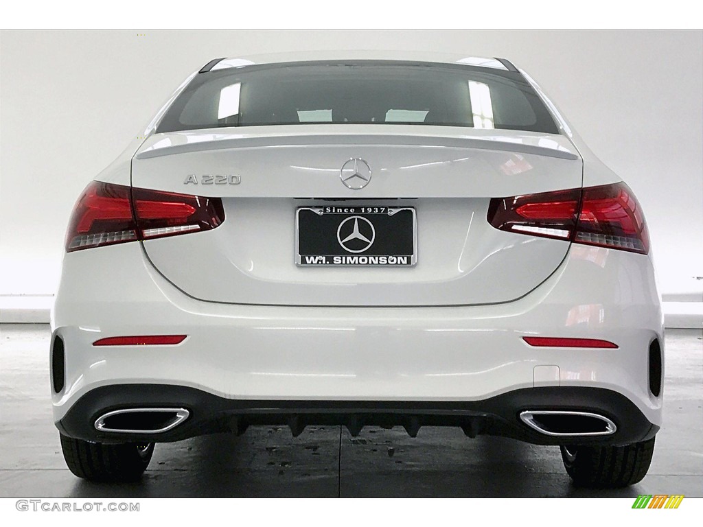 2020 A 220 Sedan - Digital White Metallic / Black photo #3