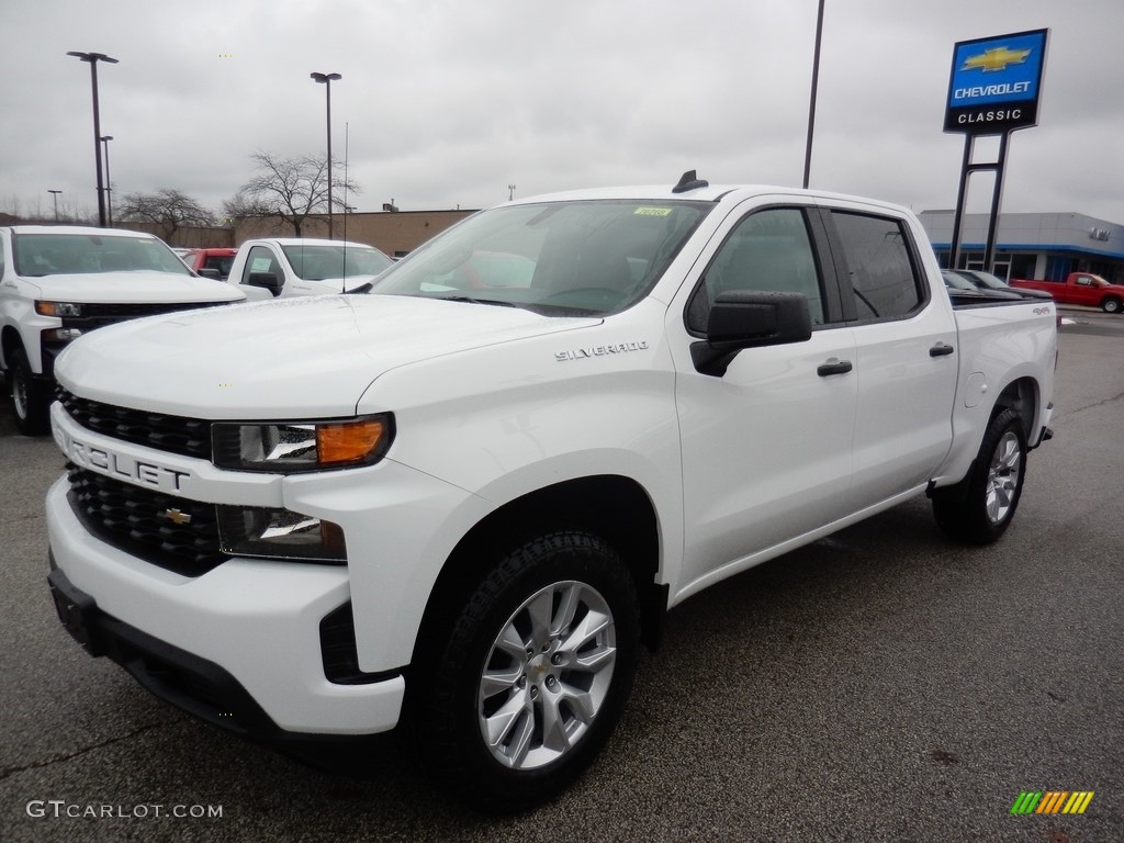 2020 Silverado 1500 Custom Crew Cab 4x4 - Summit White / Jet Black photo #1