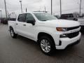 2020 Summit White Chevrolet Silverado 1500 Custom Crew Cab 4x4  photo #3