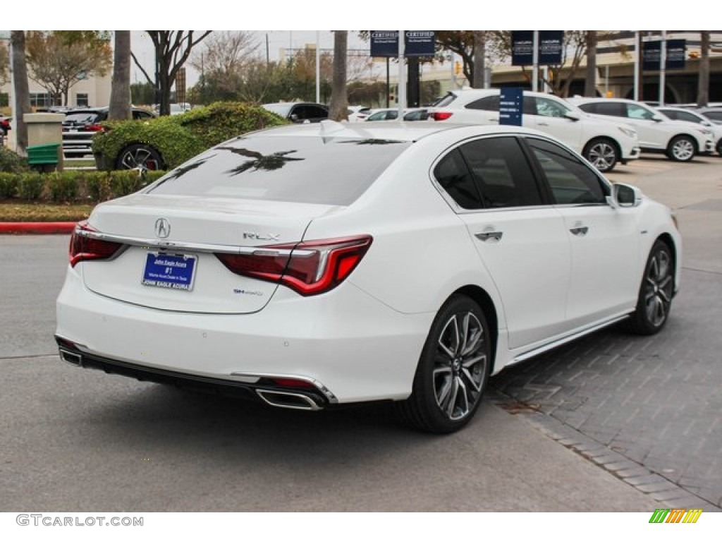 2020 RLX Sport Hybrid SH-AWD - Platinum White Pearl / Ebony photo #8