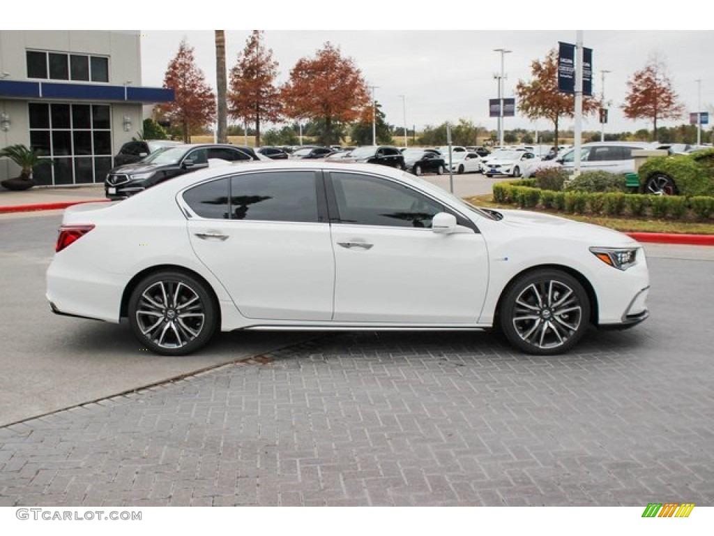 2020 RLX Sport Hybrid SH-AWD - Platinum White Pearl / Ebony photo #9