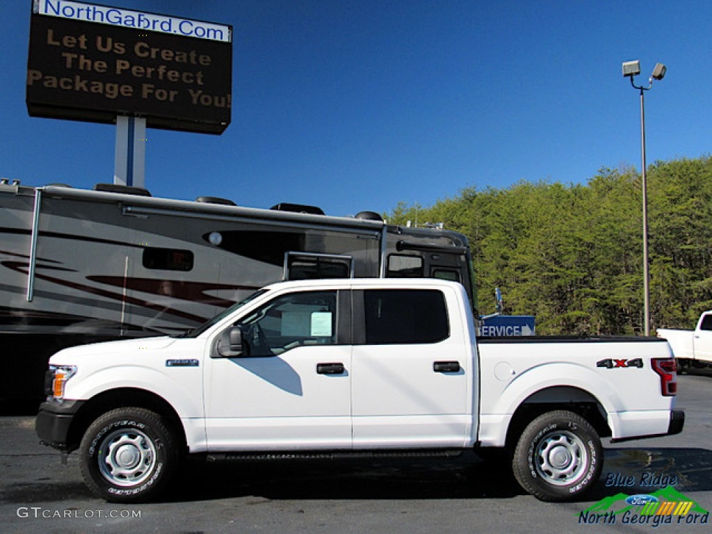 2020 F150 XL SuperCrew 4x4 - Oxford White / Medium Earth Gray photo #2