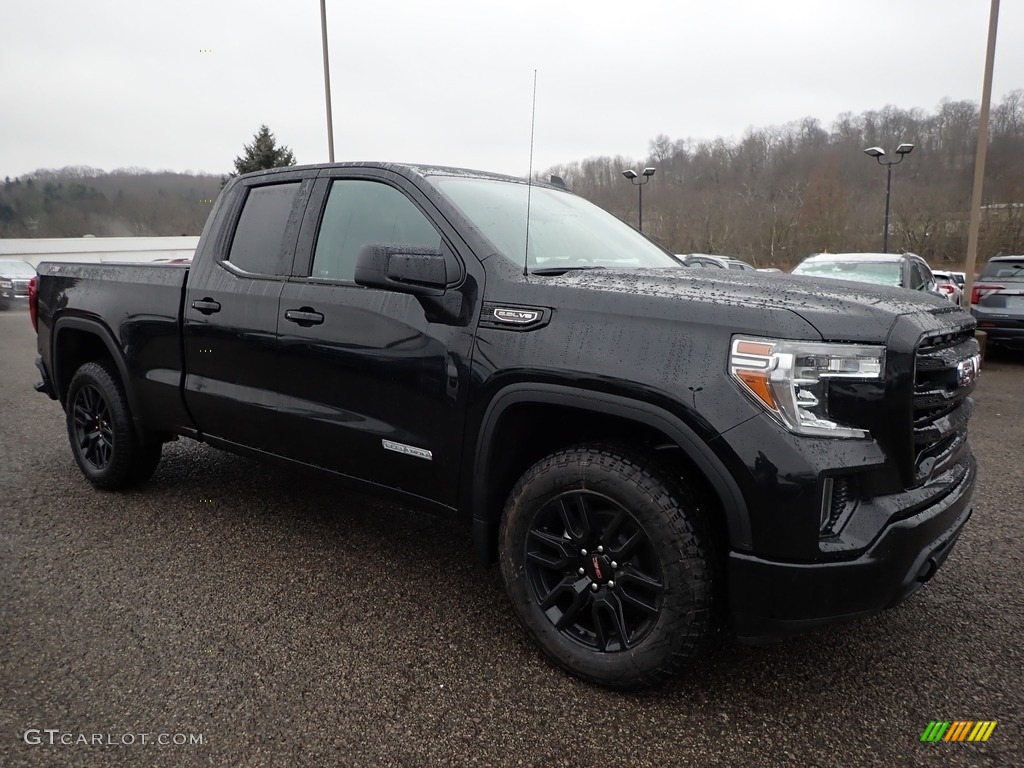 Onyx Black 2020 GMC Sierra 1500 Elevation Double Cab 4WD Exterior Photo #137010418