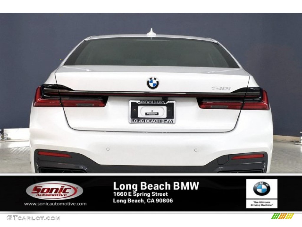 2020 7 Series 740i Sedan - Mineral White Metallic / Ivory White/Black photo #3