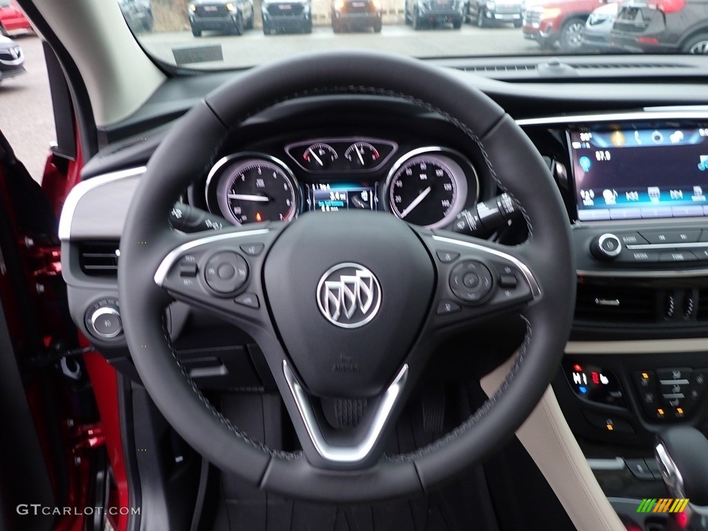 2020 Buick Envision Preferred AWD Light Neutral Steering Wheel Photo #137011723