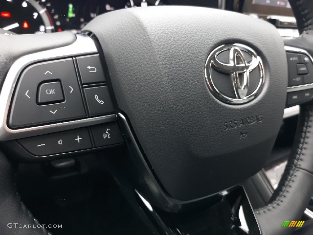 2020 Toyota Highlander Limited AWD Graphite Steering Wheel Photo #137013385