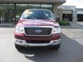 2005 Dark Toreador Red Metallic Ford F150 Lariat SuperCab 4x4  photo #2