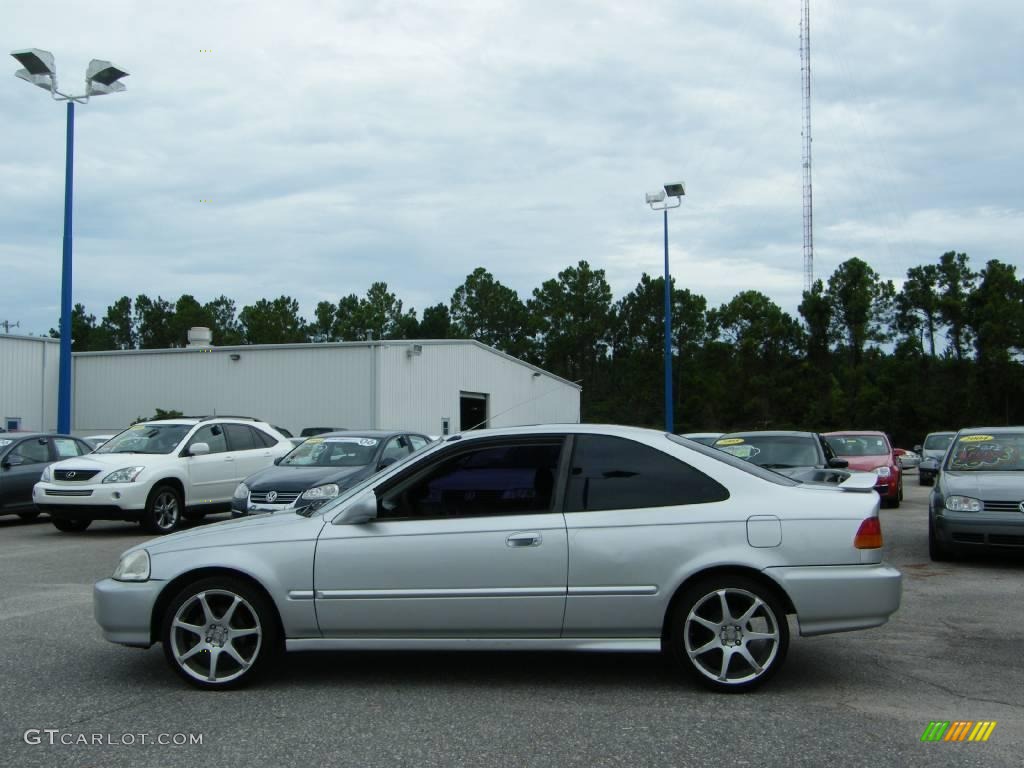 1997 Civic EX Coupe - Vogue Silver Metallic / Gray photo #2
